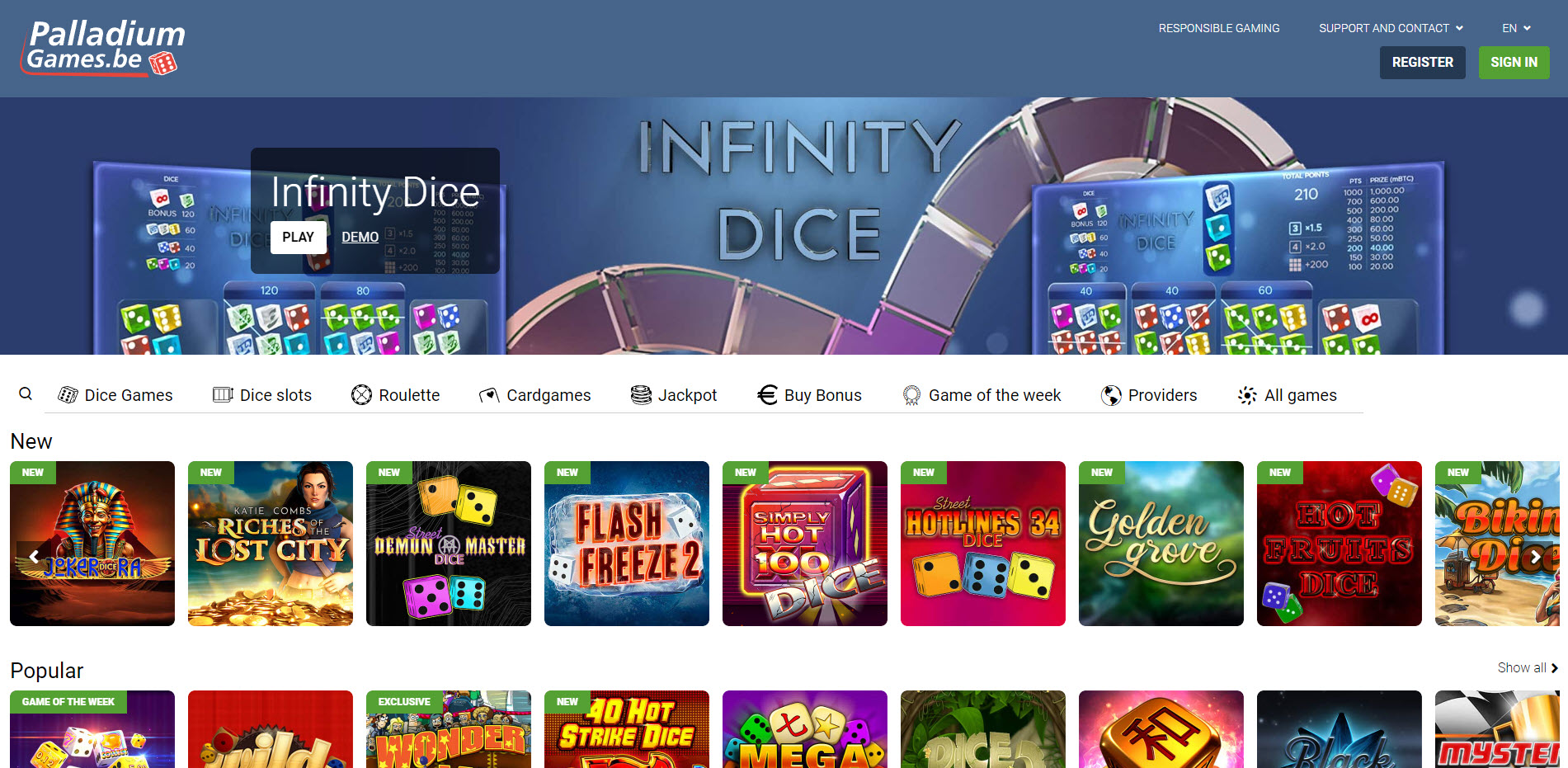 Palladium Games Casino