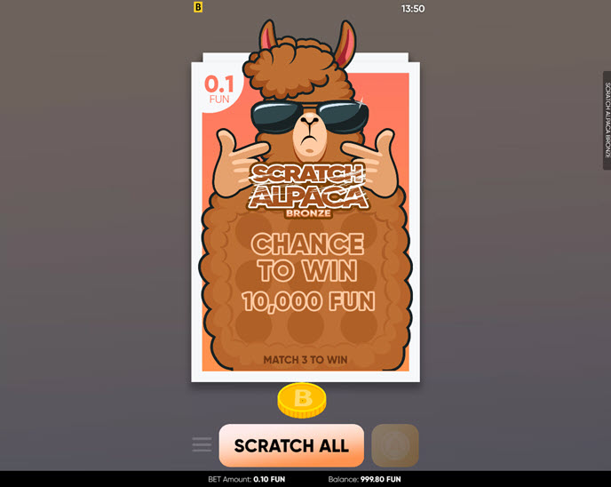 Scratch Alpaca Silver