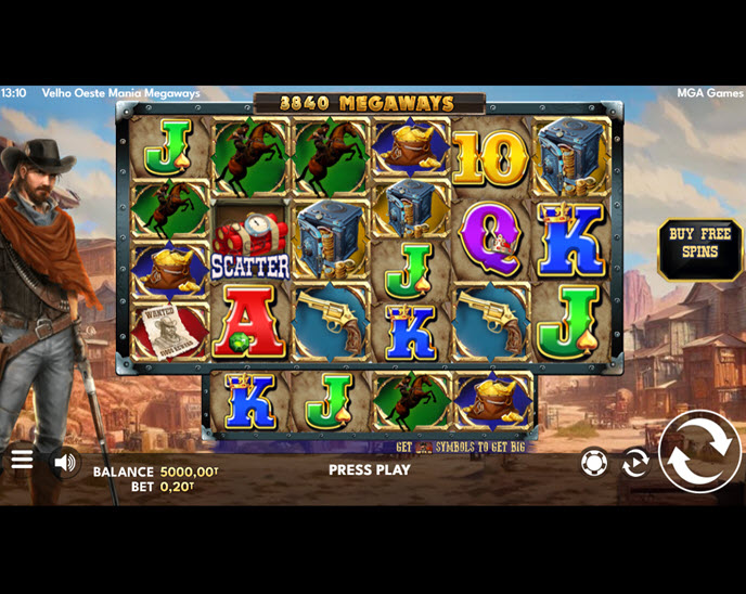 Velho Oeste Mania Megaways