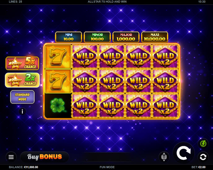 AllStar 7s Hold and Win