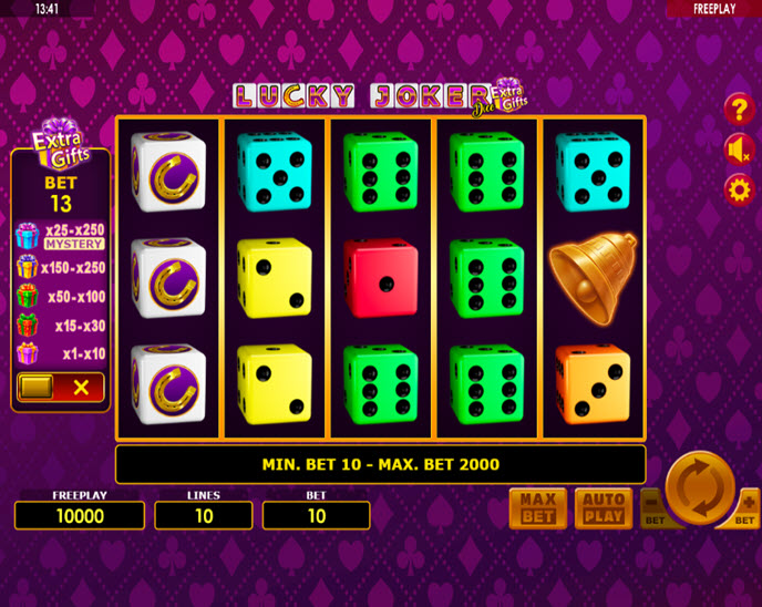 Lucky Joker Dice Extra Gifts