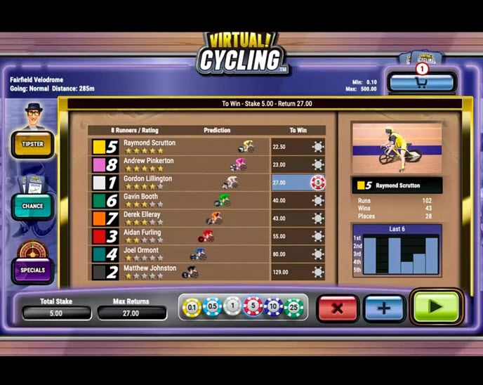 Virtual! Cycling (Playtech Vikings)