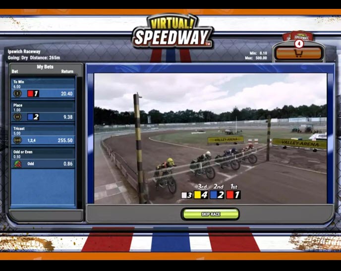 Virtual! Speedway (Playtech Vikings)