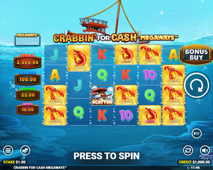 Crabbin’ For Cash Megaways