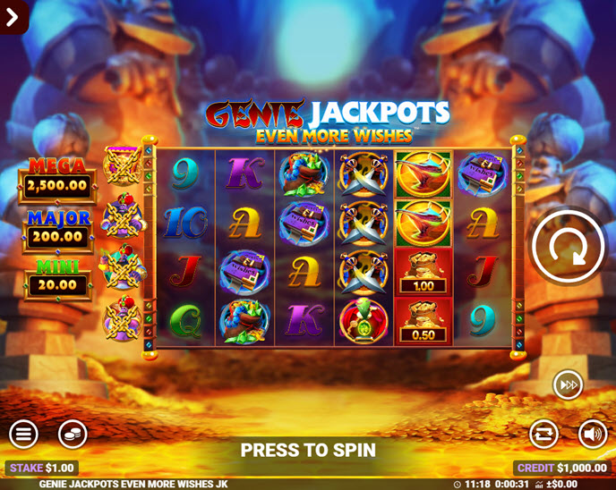Genie Jackpots Even More Wishes