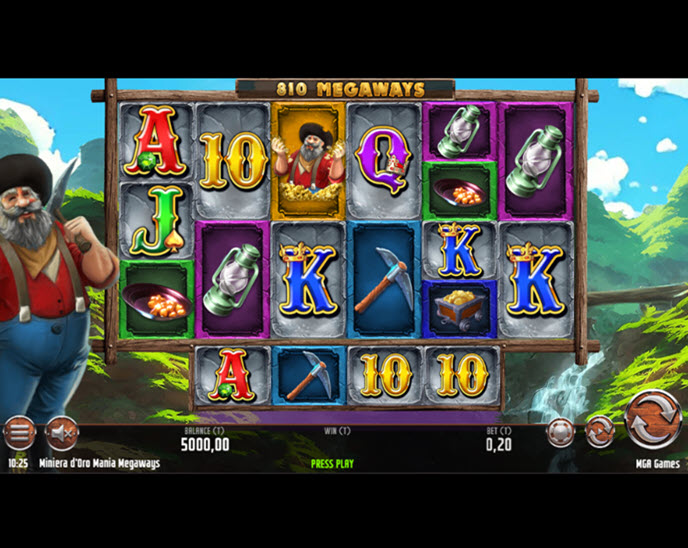 Miniera d’Oro Mania Megaways