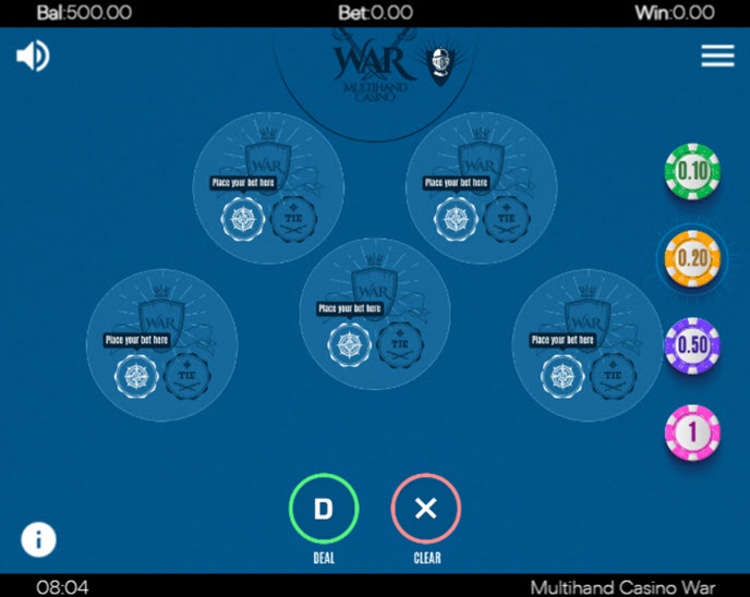 Multihand Casino War
