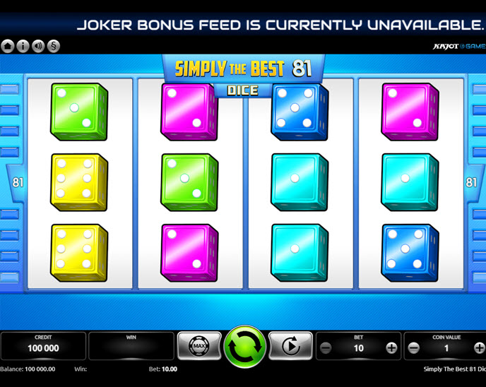 Simply The Best 81 Dice