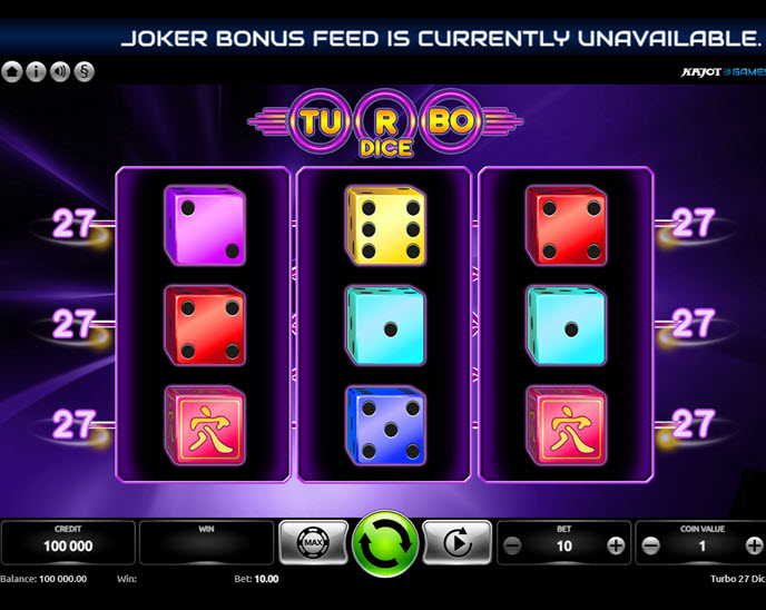 Turbo 27 Dice