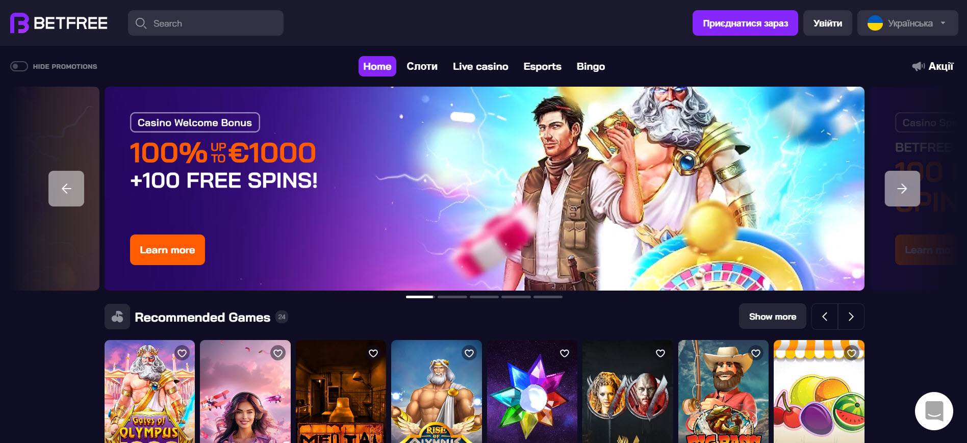 Betfree Casino
