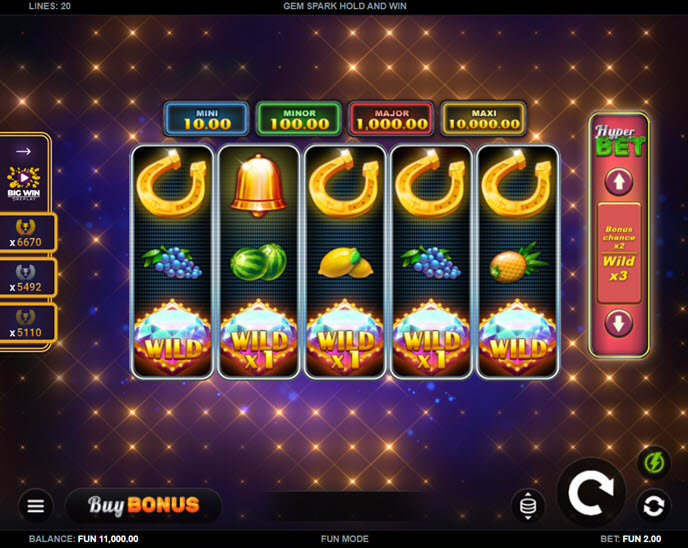 Gem Spark Hold and Win