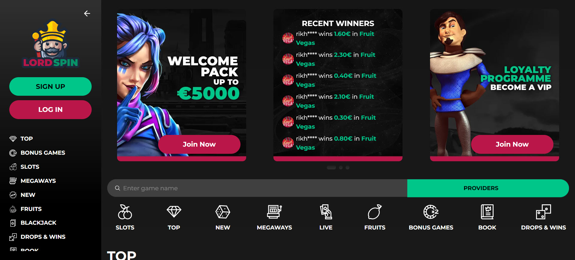 LordSpin Casino