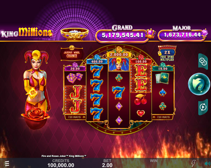 Fire and Roses Joker King Millions