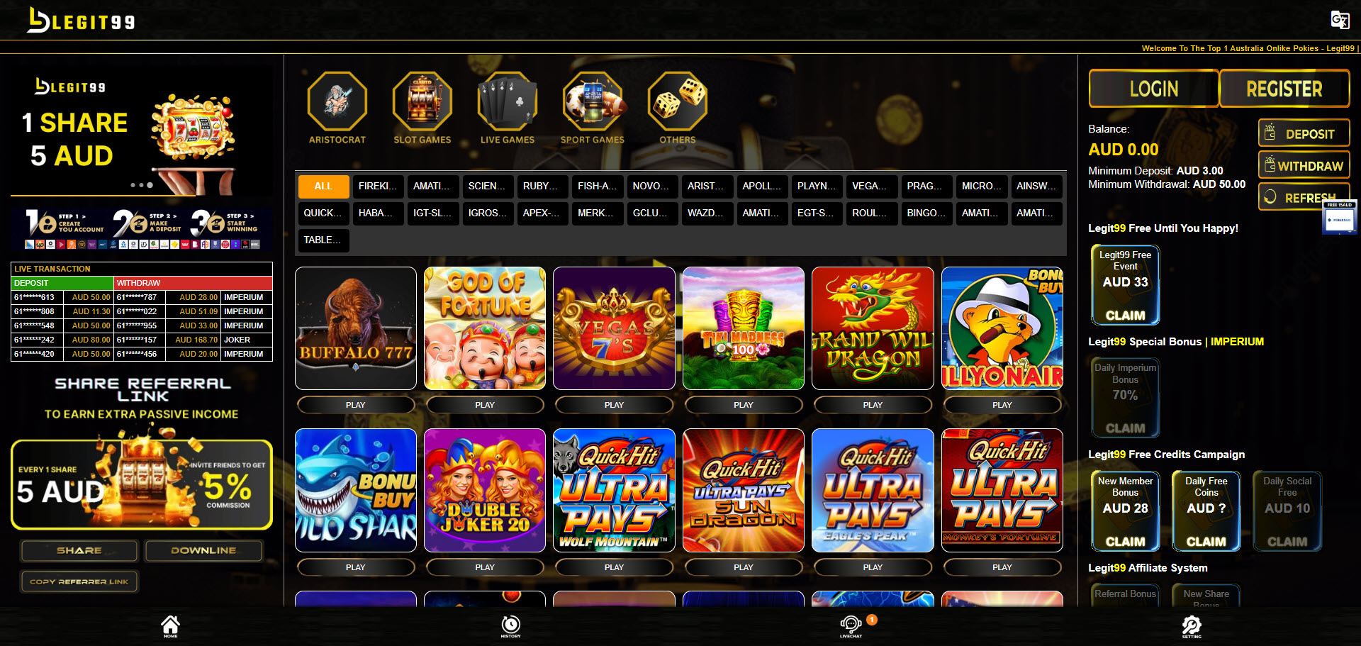 Legit99 Casino