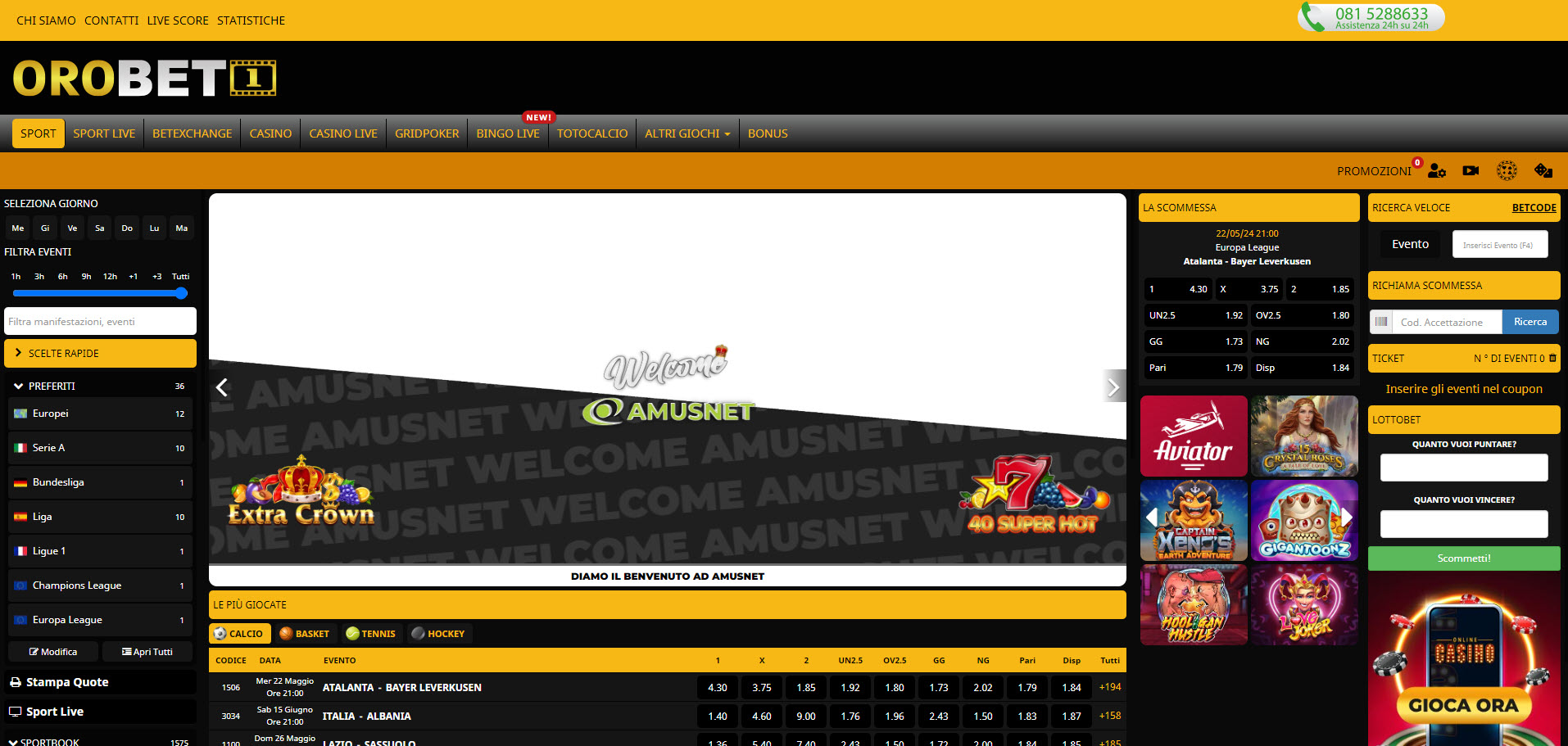 OroBet1 Casino