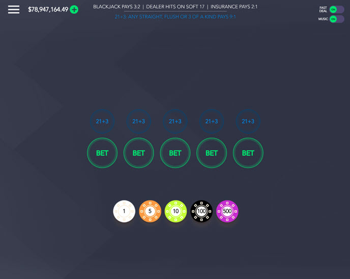 5 Handed Vegas Blackjack