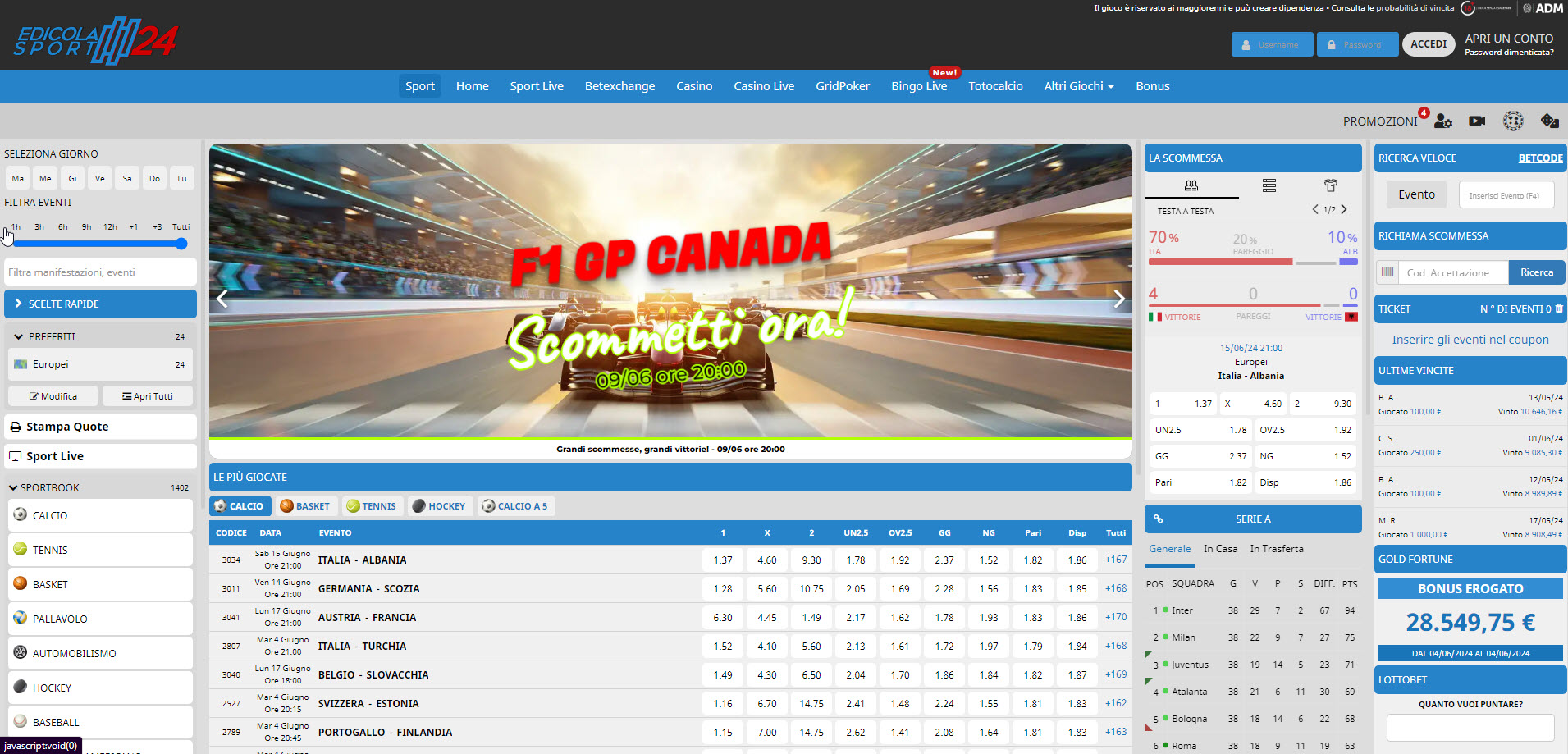 Edicolasport24 Casino