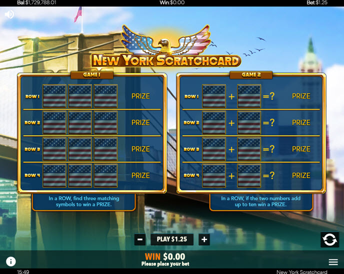 New York Scratchcard