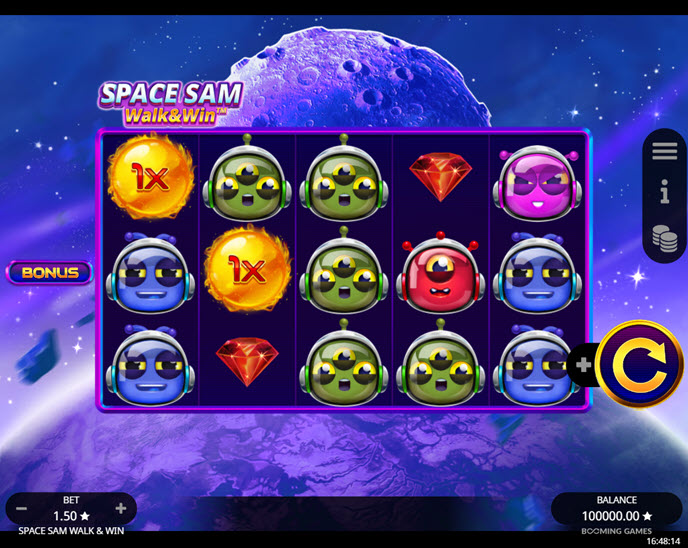 Space Sam Walk and Win