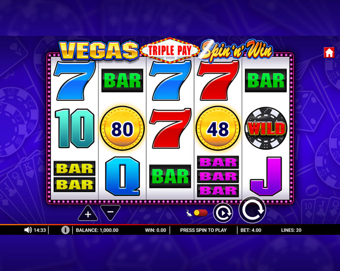 Vegas Triple Pay Spin 'n' Win