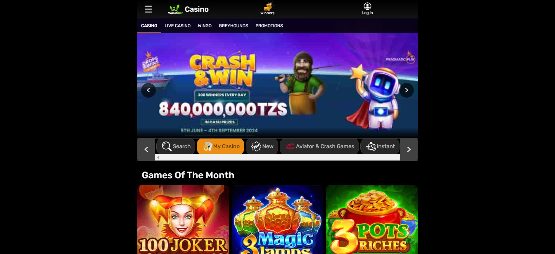 Wasafibet Casino