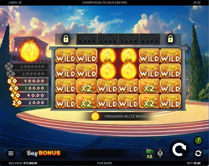 Champion Blitz Hold and Win