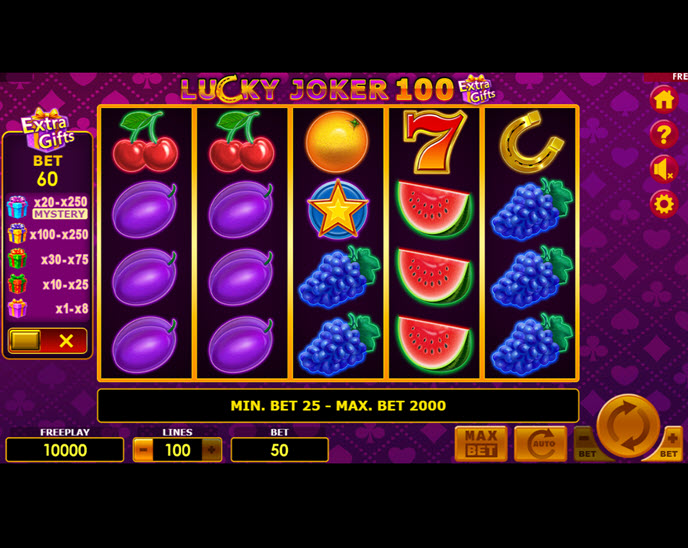 Lucky Joker 100 Extra Gifts
