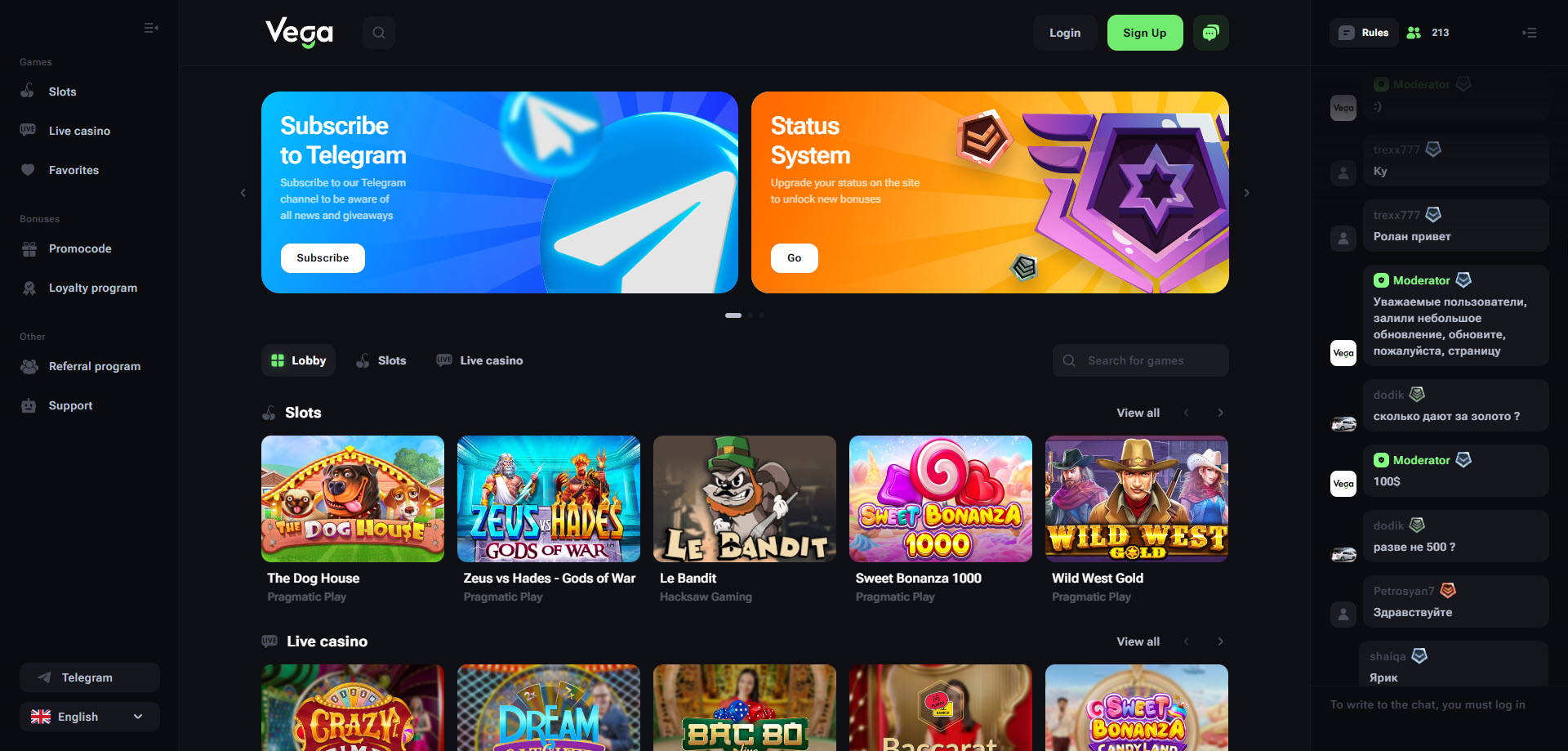 Vega Bet Casino