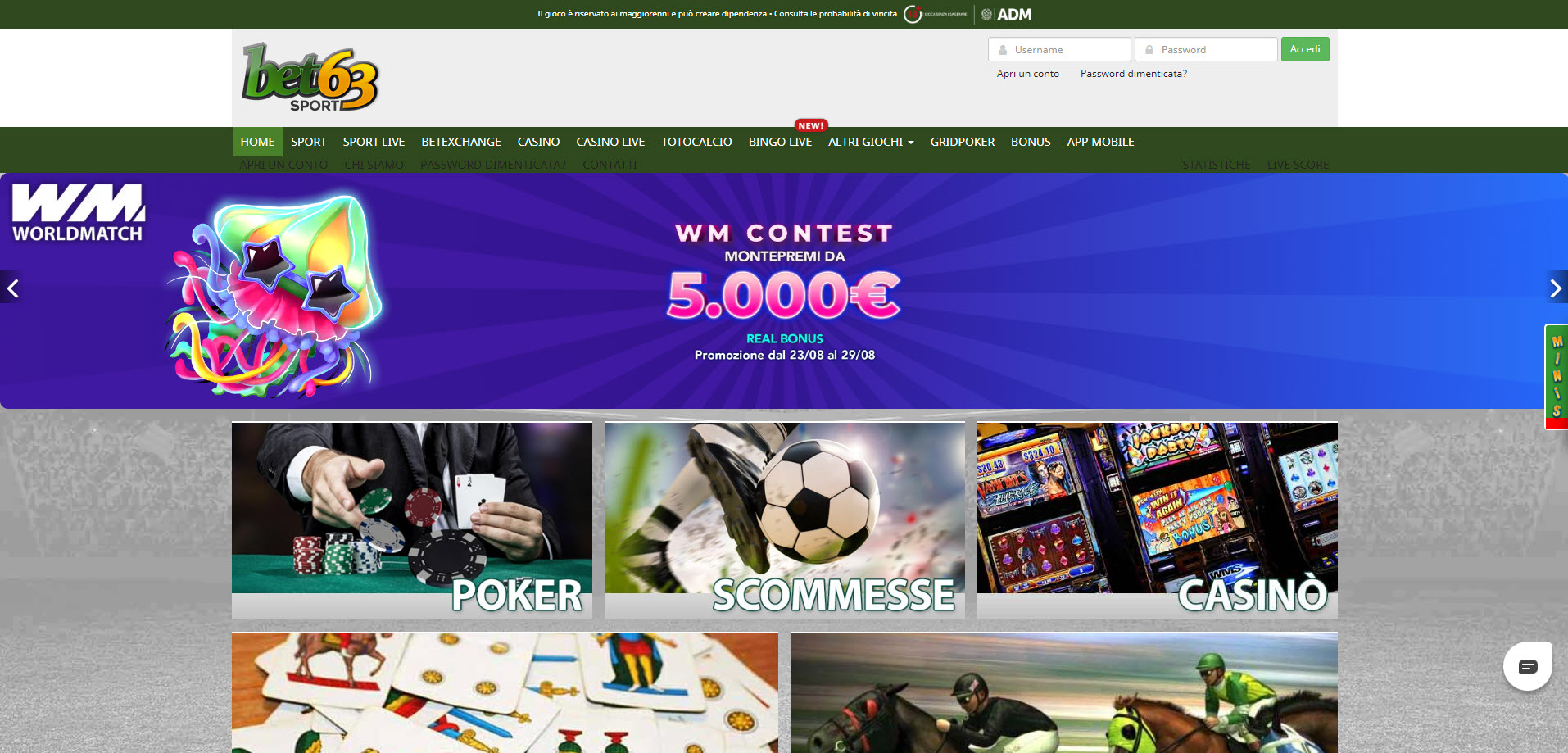 Bet63sport Casino