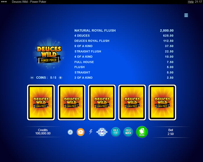 Deuces Wild - Power Poker