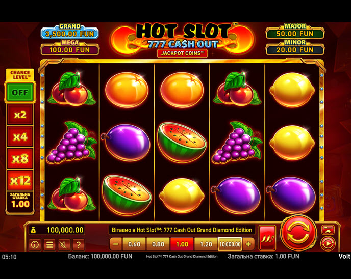 Hot Slot: 777 Cash Out Grand Diamond Edition