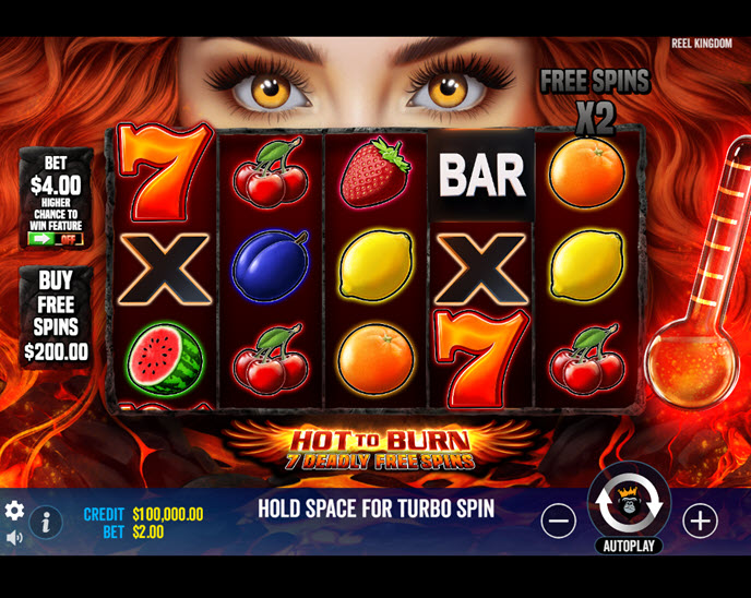 Hot to Burn 7 Deadly Free Spins