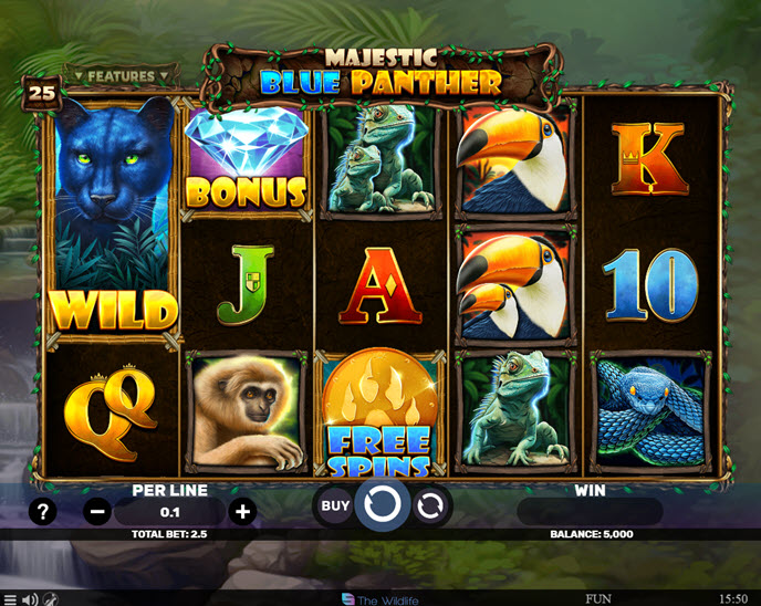 Majestic Blue Panther