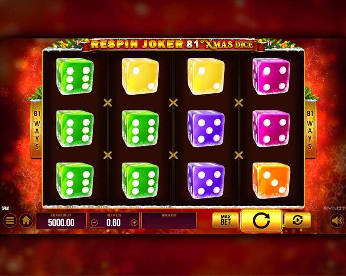 Respin Joker 81 Xmas Dice