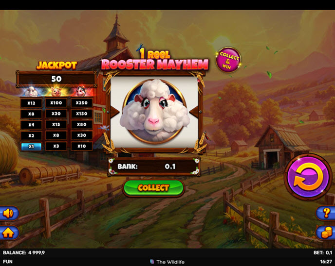 1 Reel Rooster Mayhem