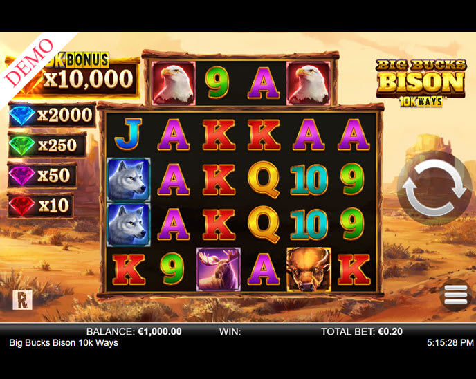 Big Bucks Bison 10k Ways