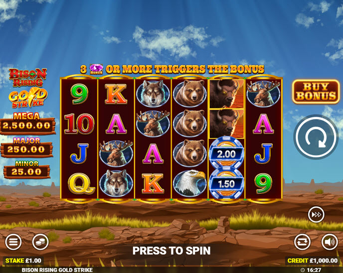 Bison Rising Gold Strike