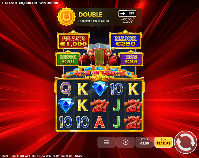 Cash on Wheels Hold and Win