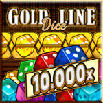 Gold Line Dice