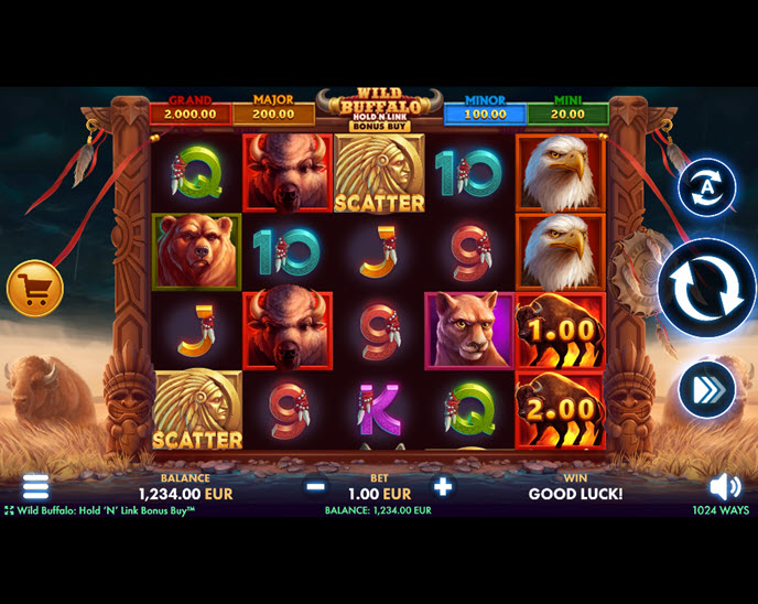 Wild Buffalo Hold 'N' Link Bonus Buy