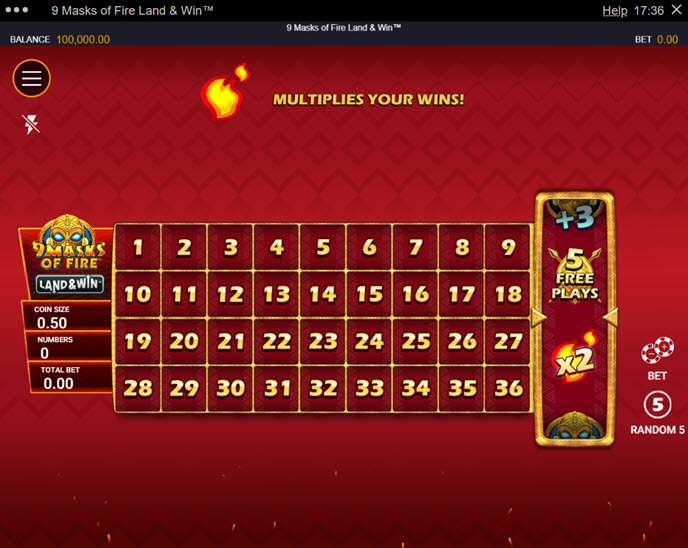 9 Masks of Fire Land & Win