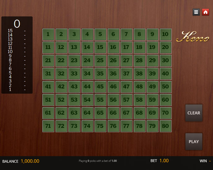 Classic Keno (Genii)