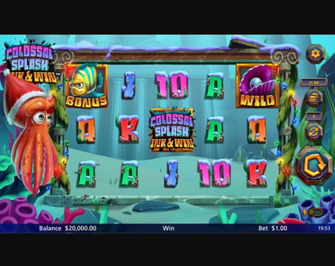 Colossal Splash Ink and Win Merry Christmas