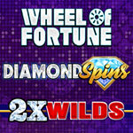 Wheel of Fortune Diamond Spins 2x Wilds