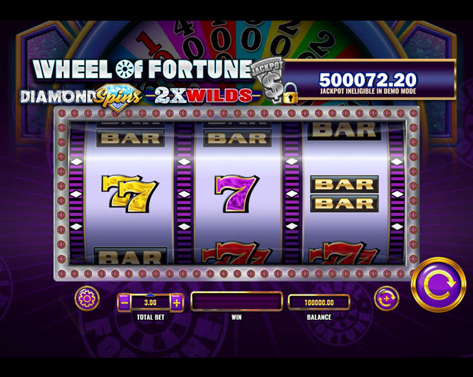 Wheel of Fortune Diamond Spins 2x Wilds