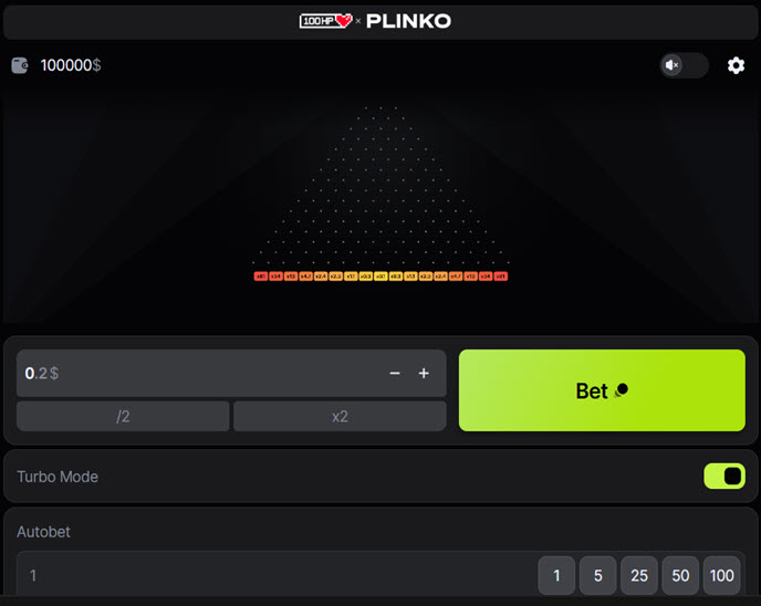 Plinko (100HP Gaming)