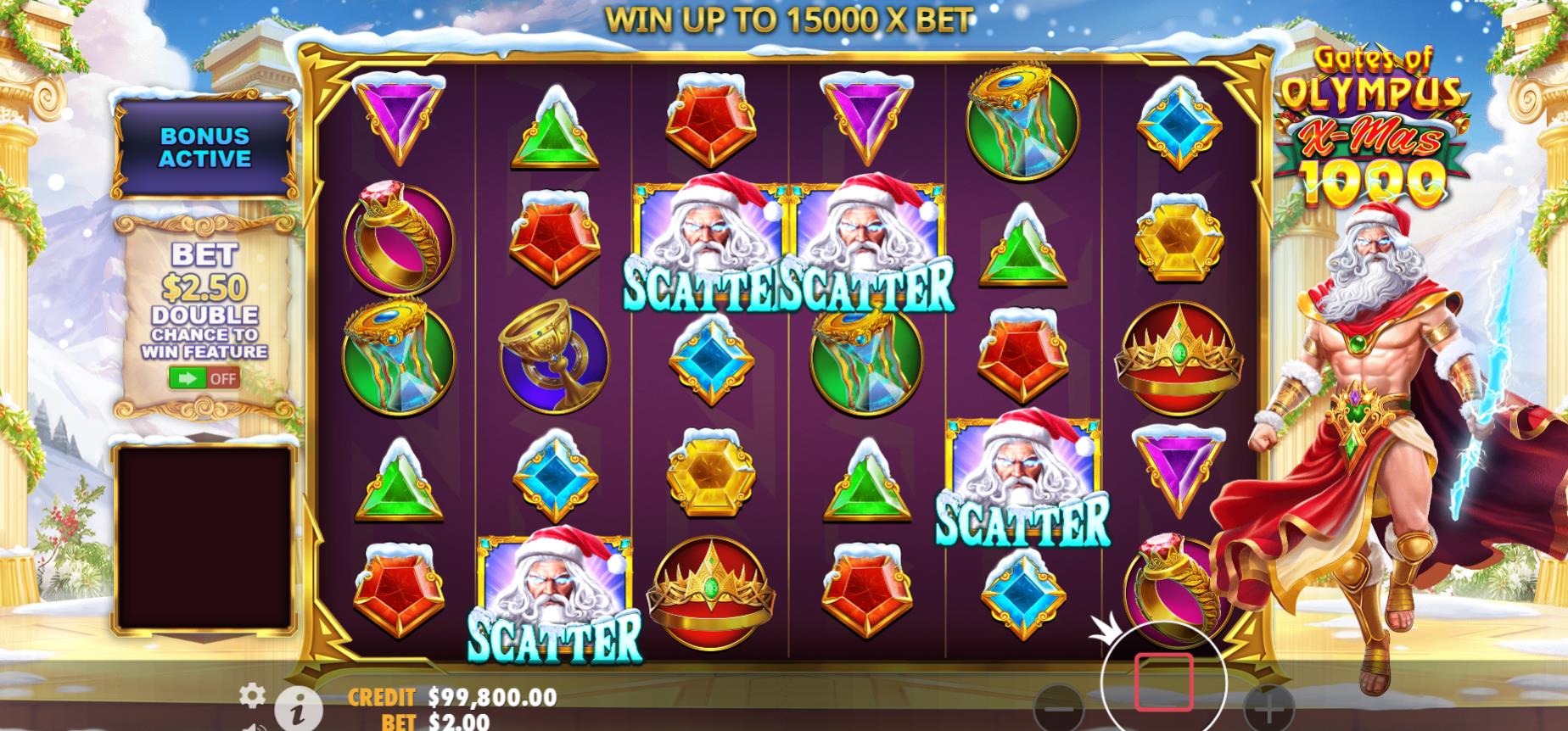 Новы слот Gates Of Olympus Xmas 1000
