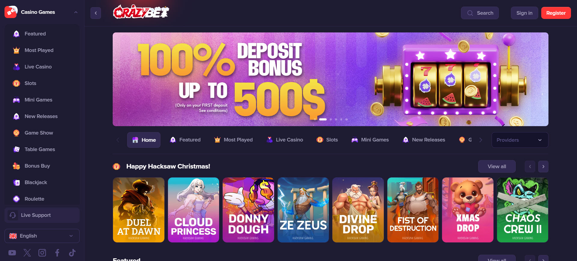 Crazybet Casino