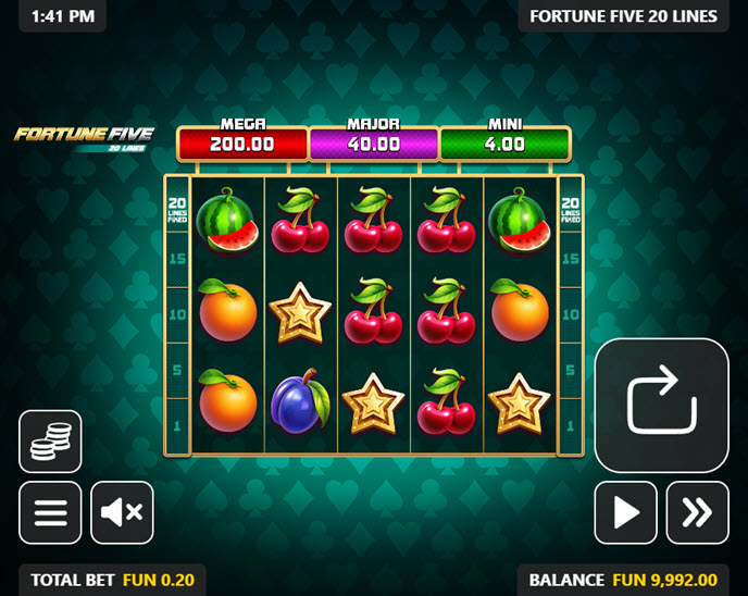 Fortune Five 20 Lines