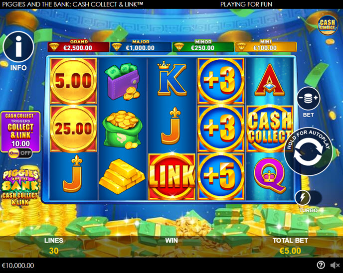 Piggies and the Bank Cash Collect & Link